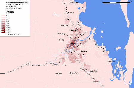 Bris employment density