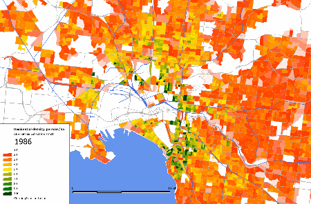 Melb inner density